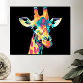 Painting by Numbers Giraffe Portrait Colorful